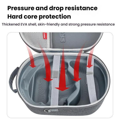 For PlayStation VR2 Portable Protective Storage Bag, Handbag Dark Gray, Handbag Black, Shoulder Strap Dark Gray, Shoulder Strap Black