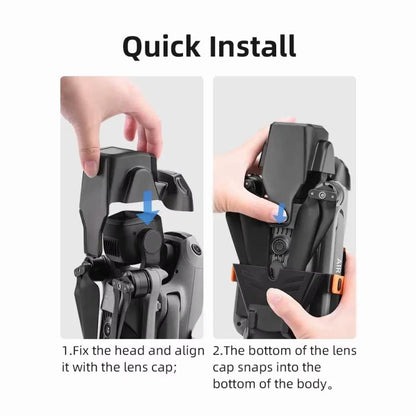 For DJI Air 3S BRDRC Lens Protective Cover Dustproof Anti-Knock Fixed Clip Gimbal Protector