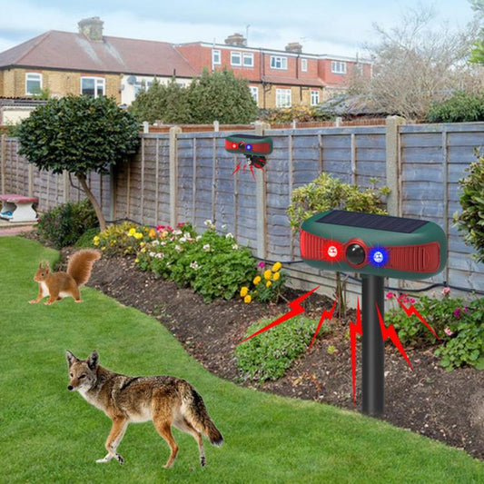 Alarme solaire extérieure N911Y avec capteur infrarouge, son et lumière, répulsif à animaux