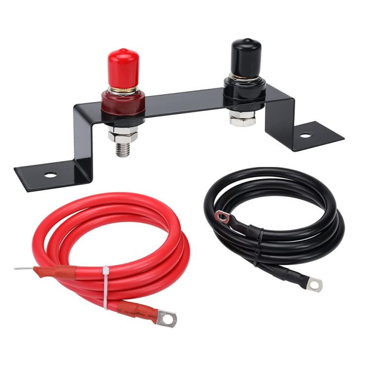 Battery Jump Starter Pure Copper Remote Battery Terminal Mounting Bracket, 4AWG, 5AWG, 6AWG, 7AWG