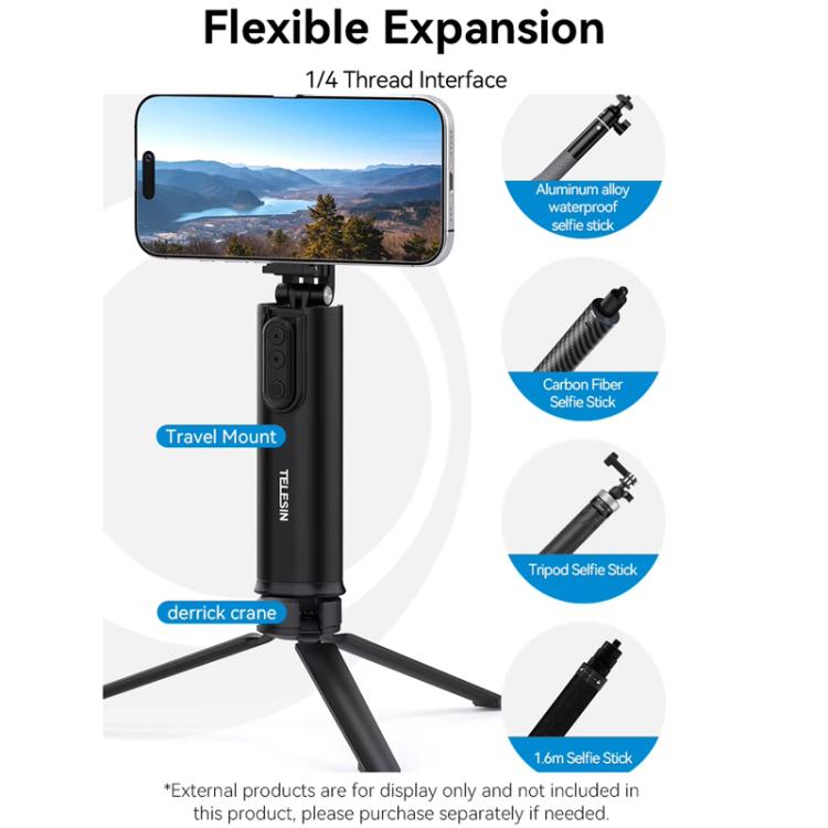 3 In 1 Cell Phone Holder Portable Desktop Fixed Bluetooth Remote Control Shooting Support Bracket, P1-HSS-01 Clip Version