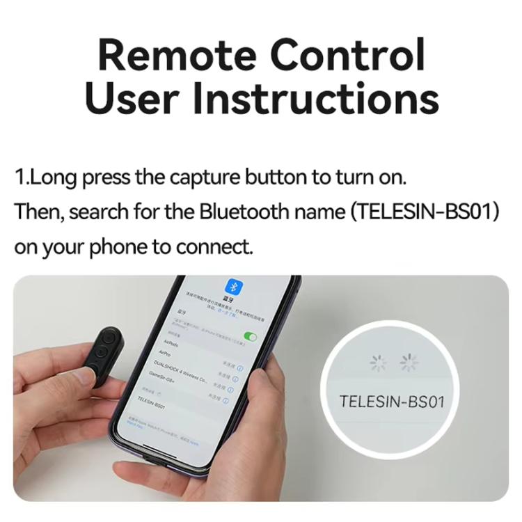3 In 1 Cell Phone Holder Portable Desktop Fixed Bluetooth Remote Control Shooting Support Bracket, P1-HSS-01 Clip Version