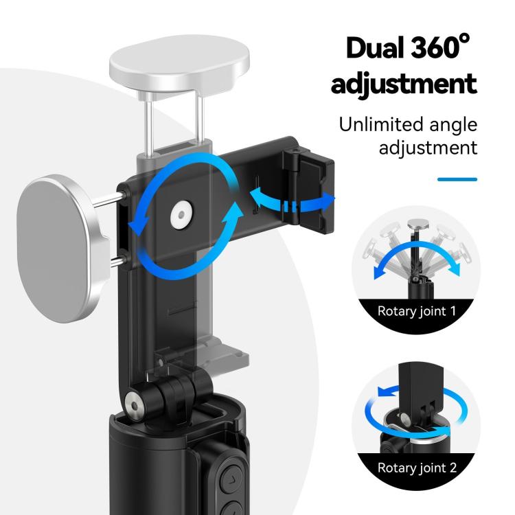 3 In 1 Cell Phone Holder Portable Desktop Fixed Bluetooth Remote Control Shooting Support Bracket, P1-HSS-01 Clip Version
