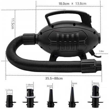 GLD-602 Pompe électrique AC gonflable haute puissance brossée mate 600 W, prise UE, prise US