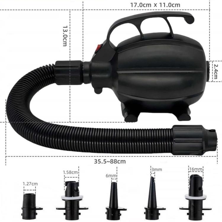 GLD-318 Pompe gonflable électrique haute puissance 600 W pour tente, matelas de yoga, gonfleur, prise UE, prise US