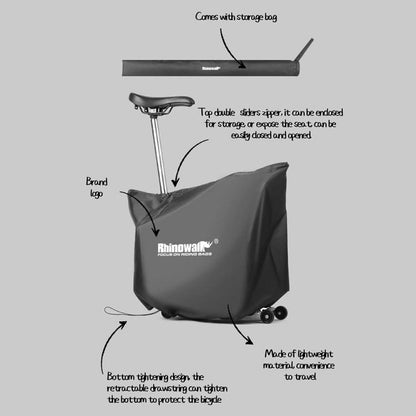 Rhinowalk RF164 For Brompton Folding Bicycle Ultralight Storage Bag, RF164