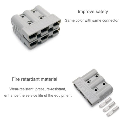 Anderson Three Pole 50A 600V Power Connector Electrical Bike Forklift Charging Plug