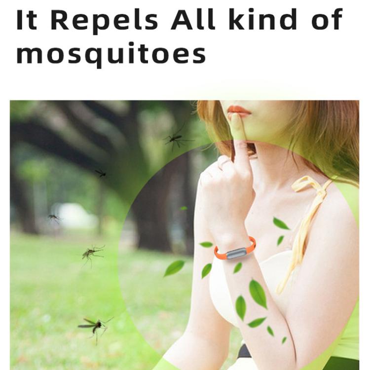 Bracelet anti-moustiques en silicone Répulsif moustique extérieur pour adultes et enfants