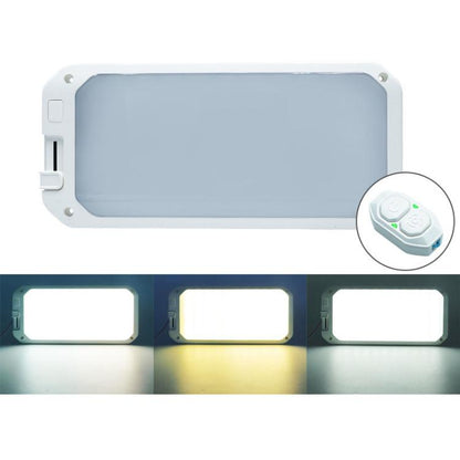 12-30V RV Light 198 LEDs 3-Color Temperature Dimmable Roof Light, Yellow White Light, Blue White Light, Yellow White Light With Remote, Blue White Light With Remote