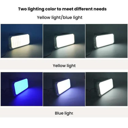 12-30V RV Light 198 LEDs 3-Color Temperature Dimmable Roof Light, Yellow White Light, Blue White Light, Yellow White Light With Remote, Blue White Light With Remote