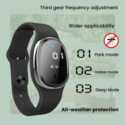Montre intelligente anti-moustiques à ultrasons pour enfants Bracelet anti-moustiques extérieur