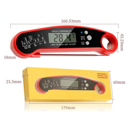 LCD Screen Digital Display Foldable Food Thermometer Kitchen Barbecue Thermometer