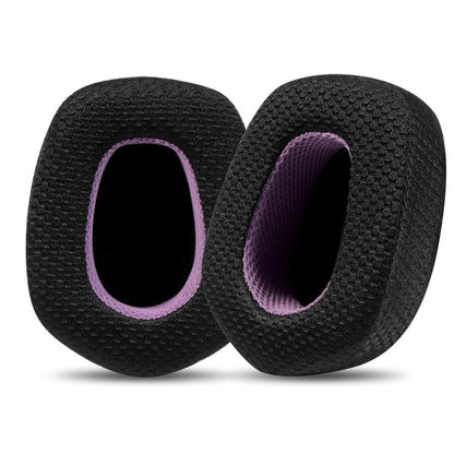 For Logitech G733 LIGHTSPEED Headset 1pair Ear Pads Sponge Soft Cushion, Weaving Black Purple, Ice Feeling Black Purple, Black, Gray, Purple, Blue