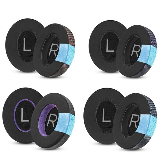 For Bose NC700 Headphone 1pair Ice Gel Ear Pads Earmuffs Protective Cover, Breathable Mesh Black Purple, Magical Ice Black Purple, Honeycomb Ice Black Blue, Honeycomb Ice Black Orange, Honeycomb Ice Black Purple