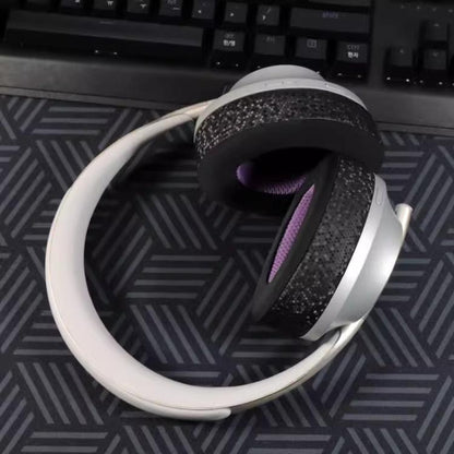 For Bose NC700 Headphone 1pair Ice Gel Ear Pads Earmuffs Protective Cover, Breathable Mesh Black Purple, Magical Ice Black Purple, Honeycomb Ice Black Blue, Honeycomb Ice Black Orange, Honeycomb Ice Black Purple