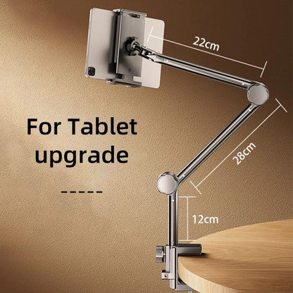 Cantilever Phone Tablet Desk Bedside Stand With Foldable Metal Arm For 4-10.2inch, 2-section, 3-section