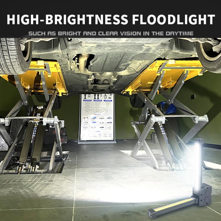 Double-Sided COB 90-Degree Folding Work Light Magnet With Hook Maintenance Light