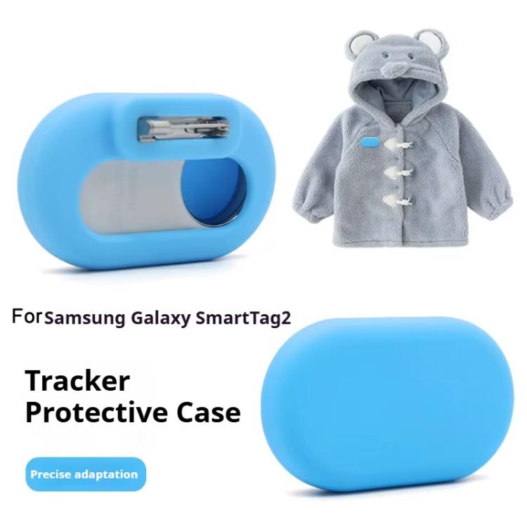 For Samsung Galaxy SmartTag 2 Tracker Silicone Protective Case With Pin Locator Protective Cover