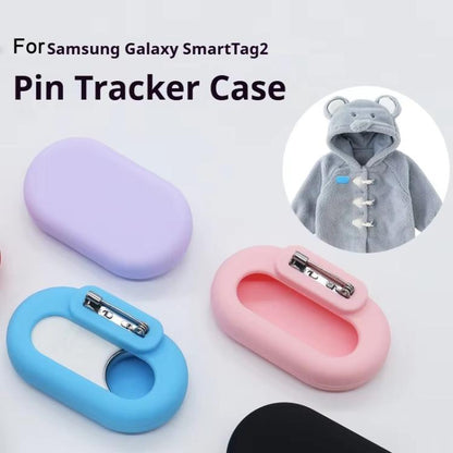 For Samsung Galaxy SmartTag 2 Tracker Silicone Protective Case With Pin Locator Protective Cover