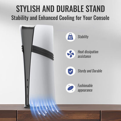 For PS5 / PS5 Slim / PS5 Pro Game Console Desktop Vertical Stand Non-Slip Base