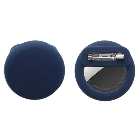 For AirTag GPS Tracker Round Silicone Case With Safety Pins Hidden Inside Clothes Shoes