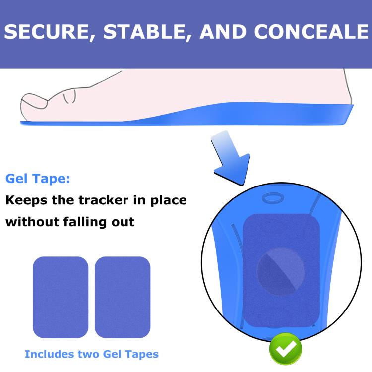 For AirTag Locator Insole Cover Children and The Elderly Hidden Anti-lost Device, 135—150MM, 155—170MM, 175—190MM, 195—210MM, 215—230MM, 235—250MM, 255—270MM, 275—290MM