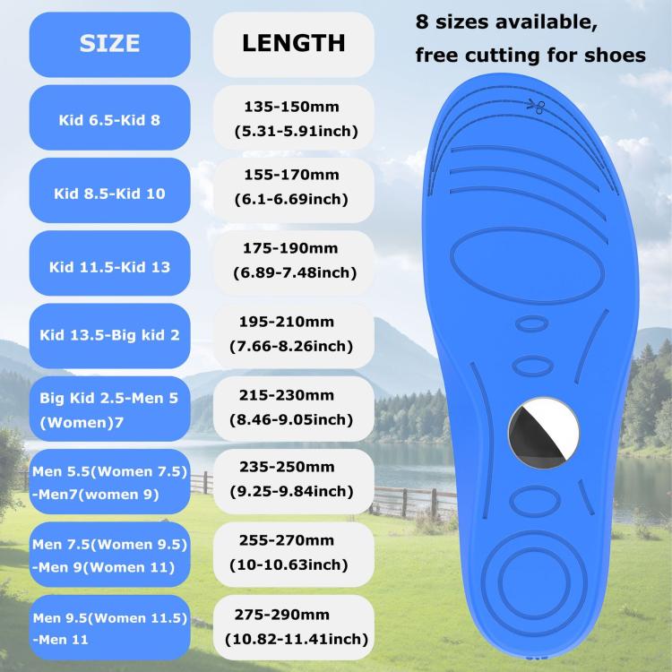 For AirTag Locator Insole Cover Children and The Elderly Hidden Anti-lost Device, 135—150MM, 155—170MM, 175—190MM, 195—210MM, 215—230MM, 235—250MM, 255—270MM, 275—290MM