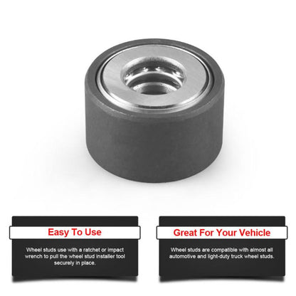 22800 Wheel Bolt Installer For Most Cars And Light Trucks, Black, Black With 3 Nuts