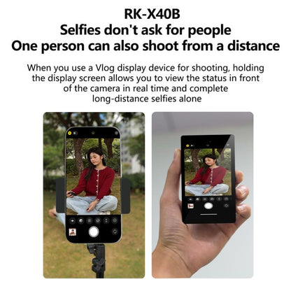 Mobile Phone Selfie Wireless Same Screen Player Smartphone Magnetic Rear Selfie Monitor Screen