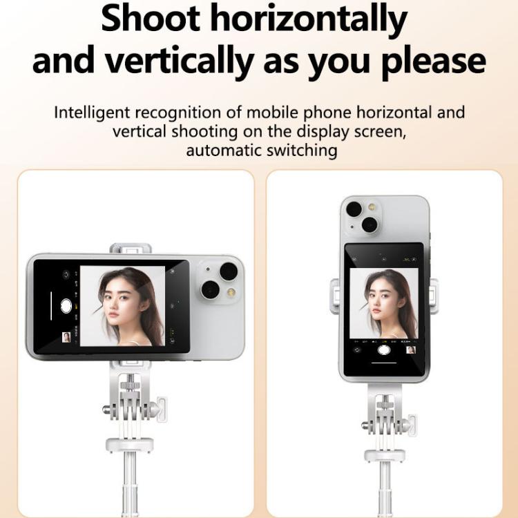 Mobile Phone Selfie Wireless Same Screen Player Smartphone Magnetic Rear Selfie Monitor Screen
