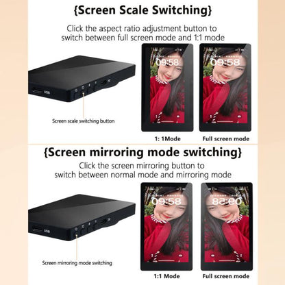 Mobile Phone Selfie Wireless Same Screen Player Smartphone Magnetic Rear Selfie Monitor Screen