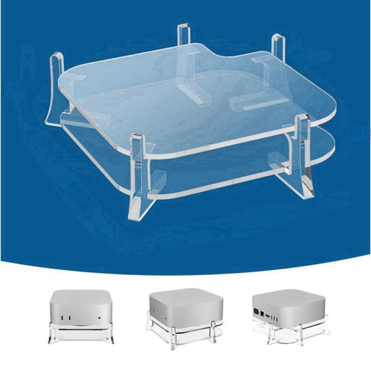 For MAC Mini M4 Desktop Acrylic Storage Bracket