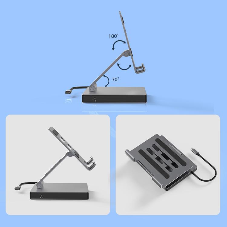 Blueendless 4K/60Hz Multifunctional Docking Station Tablet Holder