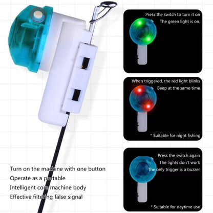 Canne à pêche électronique avec détecteur de touche lumineux et sonore