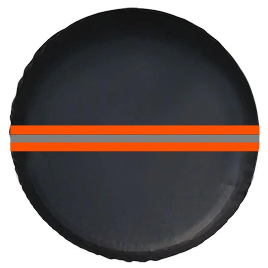 Protector de neumáticos de coche de piel sintética gruesa con rayas reflectantes, 14, 15, 16 y 17 pulgadas