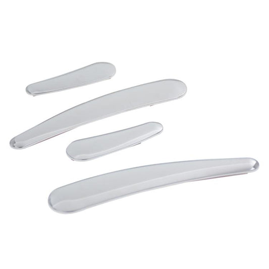 Pegatinas para balancines con forma de lágrima, galvanizadas, para Harley Softail 2008-2017, 4 piezas/juego