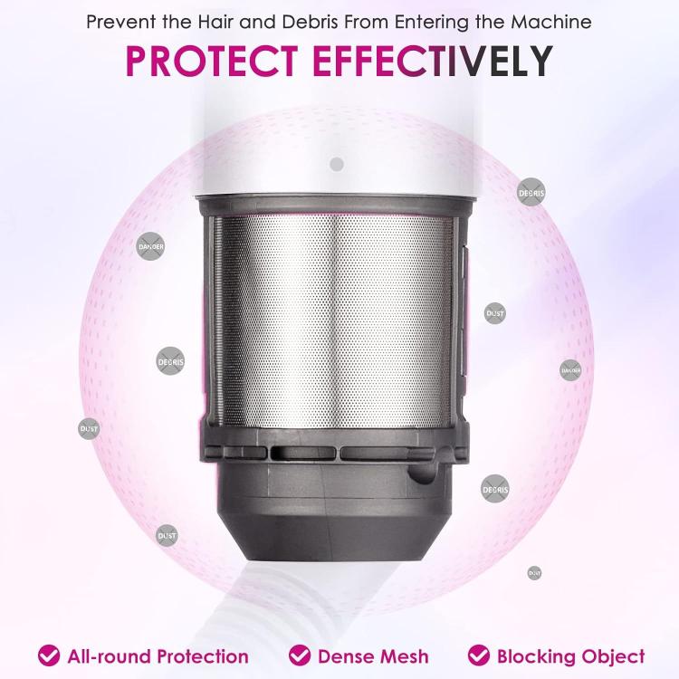 Pour pièces de réparation de filtre intérieur Dyson Airwrap HS01 HS05 Hair Styler, filtre intérieur + brosse de nettoyage