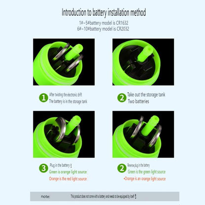 Flotteur Lumineux Électronique pour Pêche de Nuit Pêche en Mer ABS Anti-Chute, 1, 2, 3, 4, 5, 6, 7, 8, 9, 10