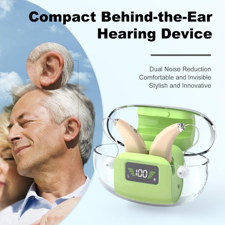 16-Channel Digital Hearing Aid Elderly Sound Amplifier With Digital Display Space Charging Box