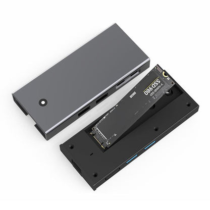 Blueendless M.2 Nvme/Sata Dual-Protocol Hard Disk Box HUB, 4K60Hz+USB 10G x 2+Type-C 10G+PD100W, USB 10G x 2 + Type-C 10G + 5V2A, USB2.0 x 2 + SD/TF2.0