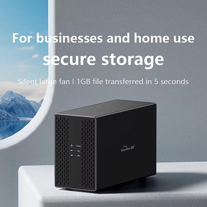 Blueendless DB3502F USB3.0/Type-C Non-array 2.5/3.5-inch Dual-Bay Mobile Hard Disk Box, US Plug, EU Plug, UK Plug, AU Plug