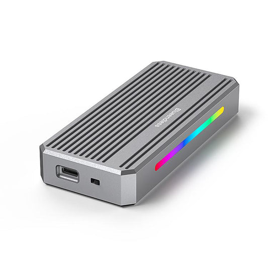 Blueendless M.2 Nvme SSD Box 40Gbps Hard Drive Reader, USB4 Box, USB4 Box with RGB Lights + Fan