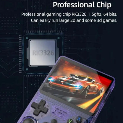 R36S Retro Handheld Game Console Linux System 3.5-Inch Screen Single TF Card Version, 64G, 128G