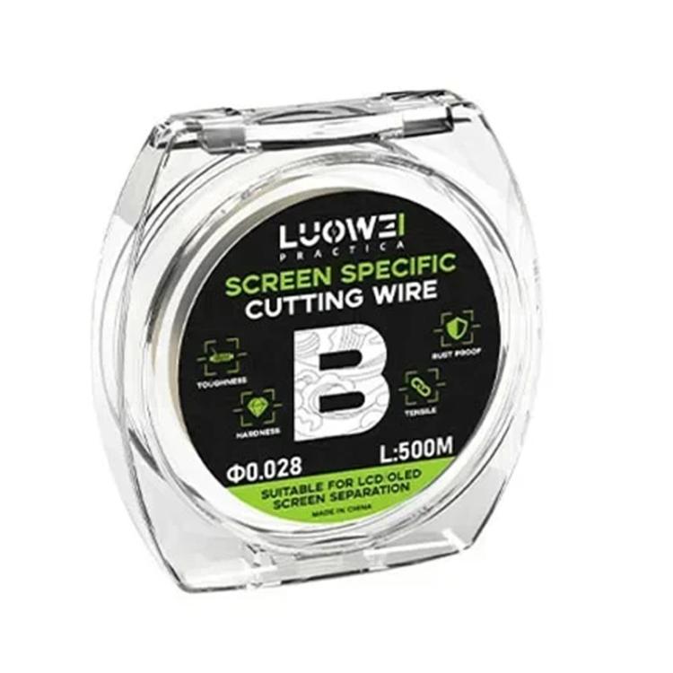 LUOWEI 500M Steel Wire Cell Phone Screen Separation Wire Cutting Wire, A 0.02mm, B 0.028mm, C 0.03mm, D 0.035mm