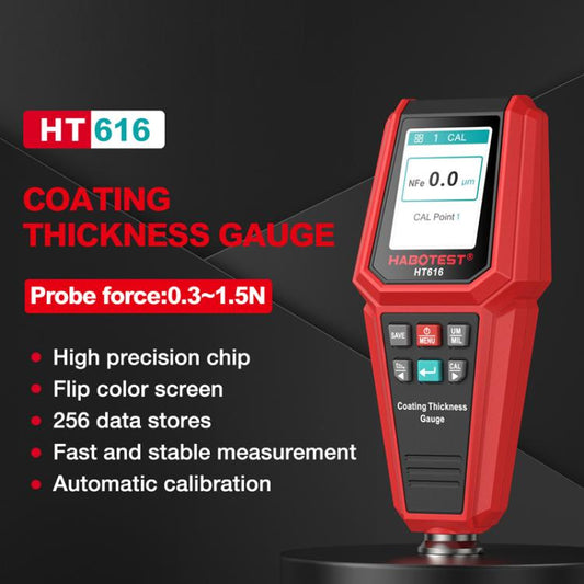 HABOTEST HT616 Car Paint Tester Paint Coating Thickness Gauge, HT616