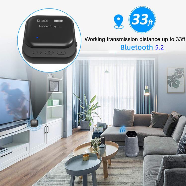 TR82 Bluetooth 5.2 Display Receiver Transmit And Receive 2 In 1 Adapter