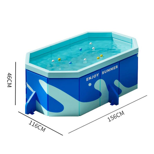 Children Home Free Inflatable Swimming Pool Foldable Outdoor Bracket Play Pool, 1.6m, 2.2m, 2.6m, 3.2m