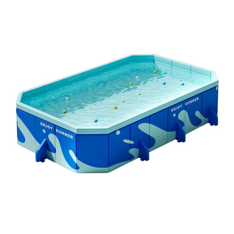 Piscine hors sol à support gonflable pliable pour enfants, 1,6 m, 2,2 m, 2,6 m, 3,2 m
