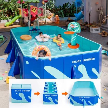 Piscine hors sol à support gonflable pliable pour enfants, 1,6 m, 2,2 m, 2,6 m, 3,2 m