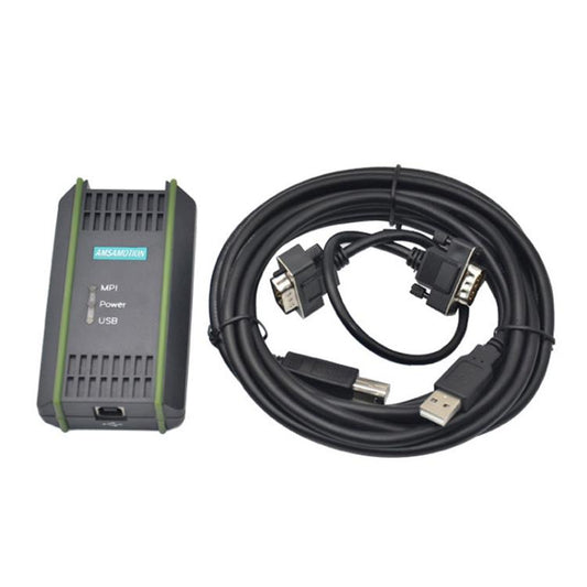 AMSAMOTION USB-MPI Programming Cable For Siemens S7-200/300/400PLC / 6ES7972-0CB20-0XA0, 2.5m, Photoelectric Isolation 4.5m, Electromagnetic Isolation 4.5m